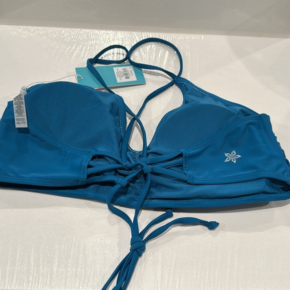 NWT Quint Soul Ladies Bralette Top Cross Back Lave-Up Removable Pad Bikini. - Picture 4 of 6